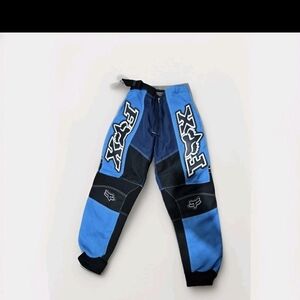 Fox Racing Youth Motocross Pants – Size 26 (Youth Large) – Blue/Black